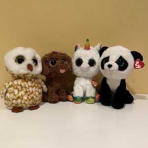 Bundle of four 9" Beanie Boos